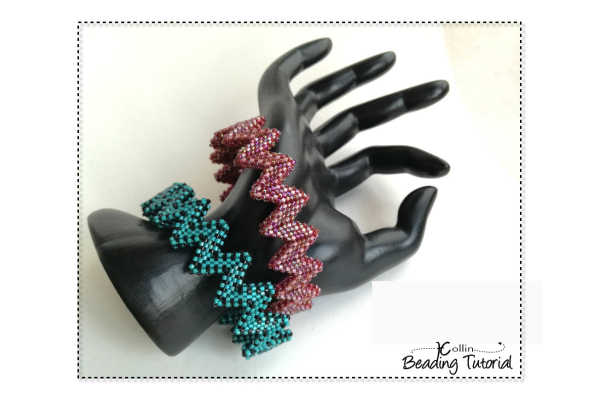 CRAW Zig Zag Bangle Beading Pattern