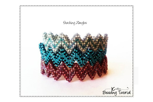 CRAW Zig Zag Bangle Beading Pattern