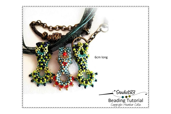 INTERMEDIATE/ADVANCED Beading Pattern & Tutorial CRAW Pattern Heather Collin 
