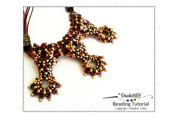 INTERMEDIATE/ADVANCED Beading Pattern & Tutorial CRAW Pattern Heather Collin 
