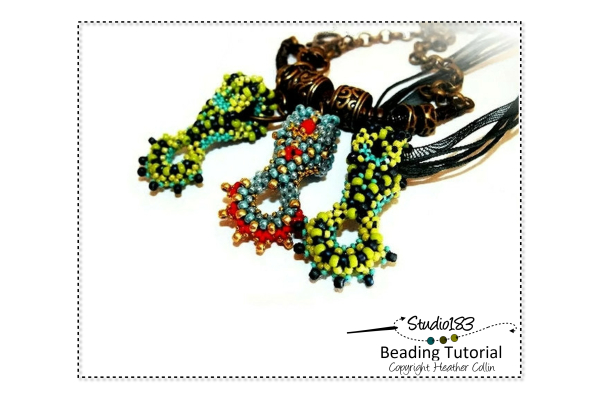 INTERMEDIATE/ADVANCED Beading Pattern & Tutorial CRAW Pattern Heather Collin 
