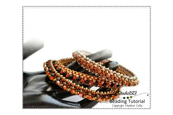 CRAW Beading Pattern Cubic Right Angle Weave Bangle Tutorial