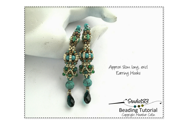 Beading Pattern Tutorial CRAW Earring Beading Patterns by Heather Collin