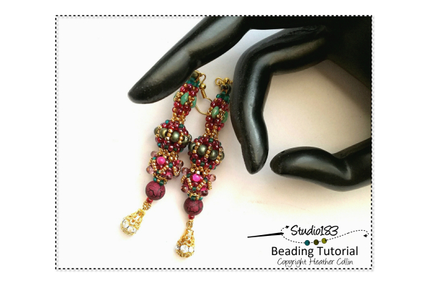 Beading Pattern Tutorial CRAW Earring Beading Patterns by Heather Collin