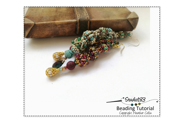 Beading Pattern Tutorial CRAW Earring Beading Patterns by Heather Collin