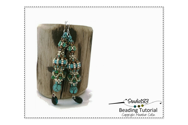 Beading Pattern Tutorial CRAW Earring Beading Patterns by Heather Collin