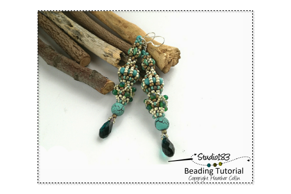 Beading Pattern Tutorial CRAW Earring Beading Patterns by Heather Collin