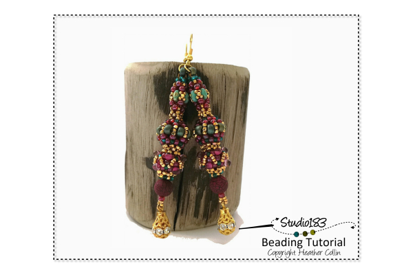 Beading Pattern Tutorial CRAW Earring Beading Patterns by Heather Collin