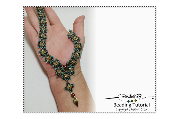 Circular Peyote and Picot Stitch Beading Pattern Tutorial by Heather Collin