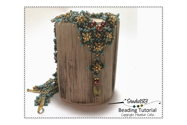 Circular Peyote and Picot Stitch Beading Pattern Tutorial by Heather Collin