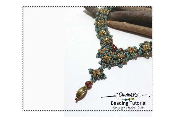 Circular Peyote and Picot Stitch Beading Pattern Tutorial by Heather Collin