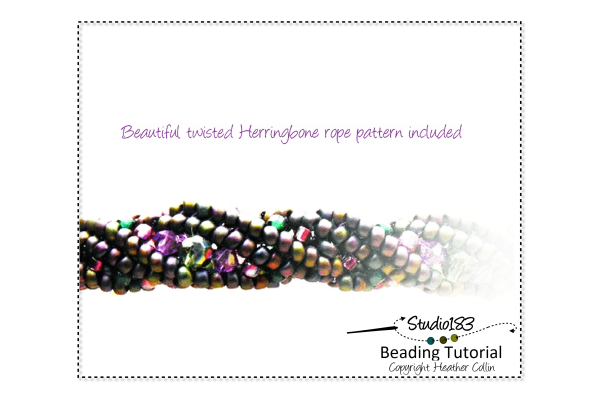 ADVANCED LEVEL Beading Pattern & Tutorial Peyote Stitch Herringbone Necklace
