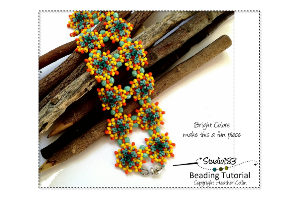Right Angle Weave Beading Pattern & Tutorial Beaded Jewelry