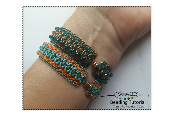 Peyote Stitch Bracelet Beading Pattern Tutorial