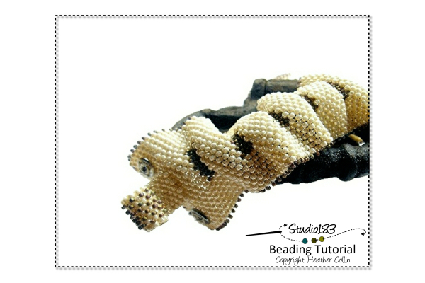 Peyote Stitch Cuff for accomplished Beginner Beading Pattern and Tutorial