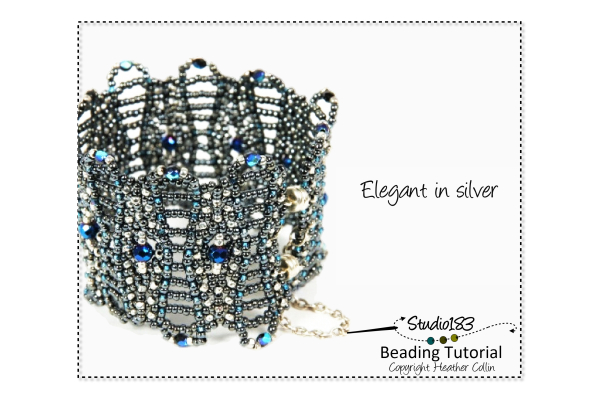 Beading Pattern, RAW Open Work Cuff Tutorial