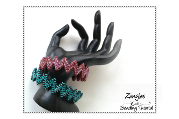 CRAW Zig Zag Bangle Beading Pattern