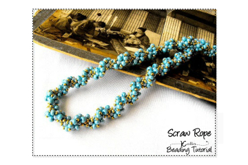 Spiral CRAW Rope beading pattern