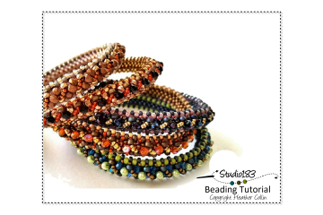 CRAW Beading Pattern Cubic Right Angle Weave Bangle Tutorial
