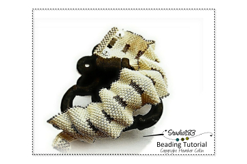 Peyote Stitch Cuff for accomplished Beginner Beading Pattern and Tutorial