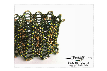 Beading Pattern, RAW Open Work Cuff Tutorial
