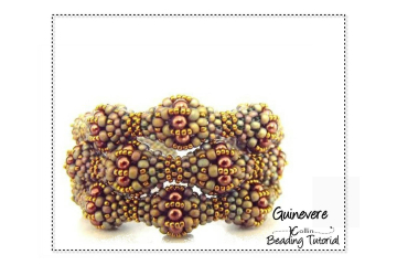 Beading Patterns, Tutorials, CRAW Bauble Cuff - GUINEVERE
