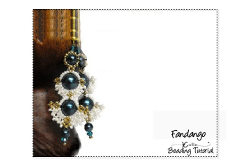 Beading Patterns, Tutorials, Long RAW Earrings - FANDANGO