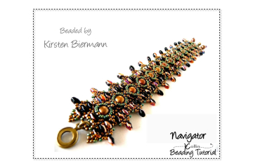 Beading Patterns, Tutorials, Super Duo Bracelet - NAVIGATOR
