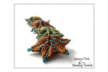 3D Star Beading Pattern, Geometric Peyote Stitch, Beaded Star Beading Tutorial - GALAXY