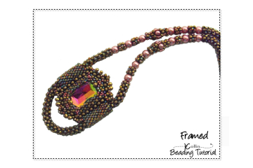 Beading Patterns, Tutorials, CRAW Frame Necklace - FRAMED