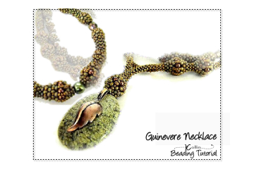 Beading Patterns, Tutorials, CRAW Necklace - GUINEVERE