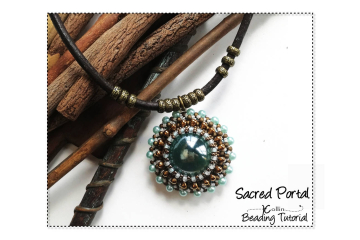 Bead-Encased Marble Pendant Beading Tutorial: Perfect for Accomplished Beginner Beaders - SACRED PORTAL