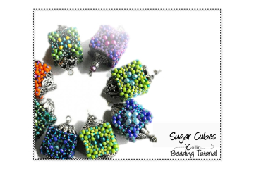 Beading Patterns Beaded Cube Tutorials - SUGAR CUBE