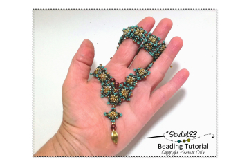 Beading Pattern, Peyote Stitch, Super Duo Necklace Tutorial - ELULA