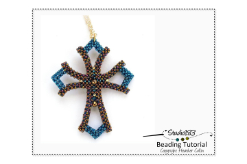 Beading Patterns, small CRAW Cross Tutorial - CATHERINE'S CROSS